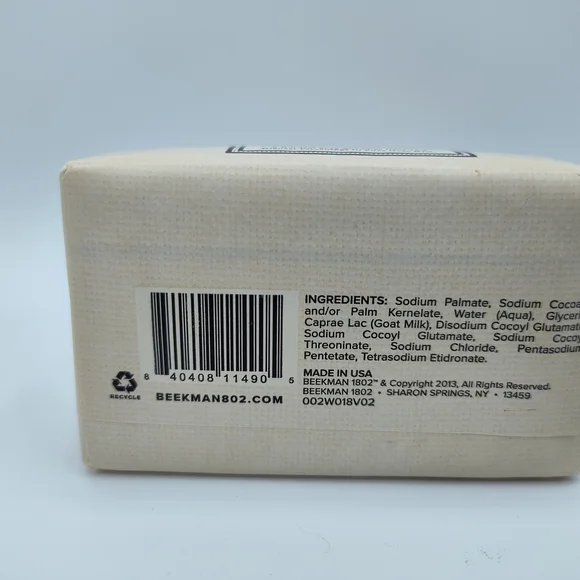 Beekman 1802 Pure Goat Milk Soap 3.5oz Bar Fragrance Free, Sulfate  Paraben Free - Picture 2 of 2